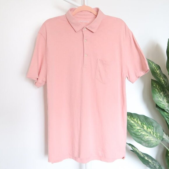 J. Crew Pale Pink 100% Cotton Short Sleeve Polo Shirt Size Large L - Picture 4 of 9